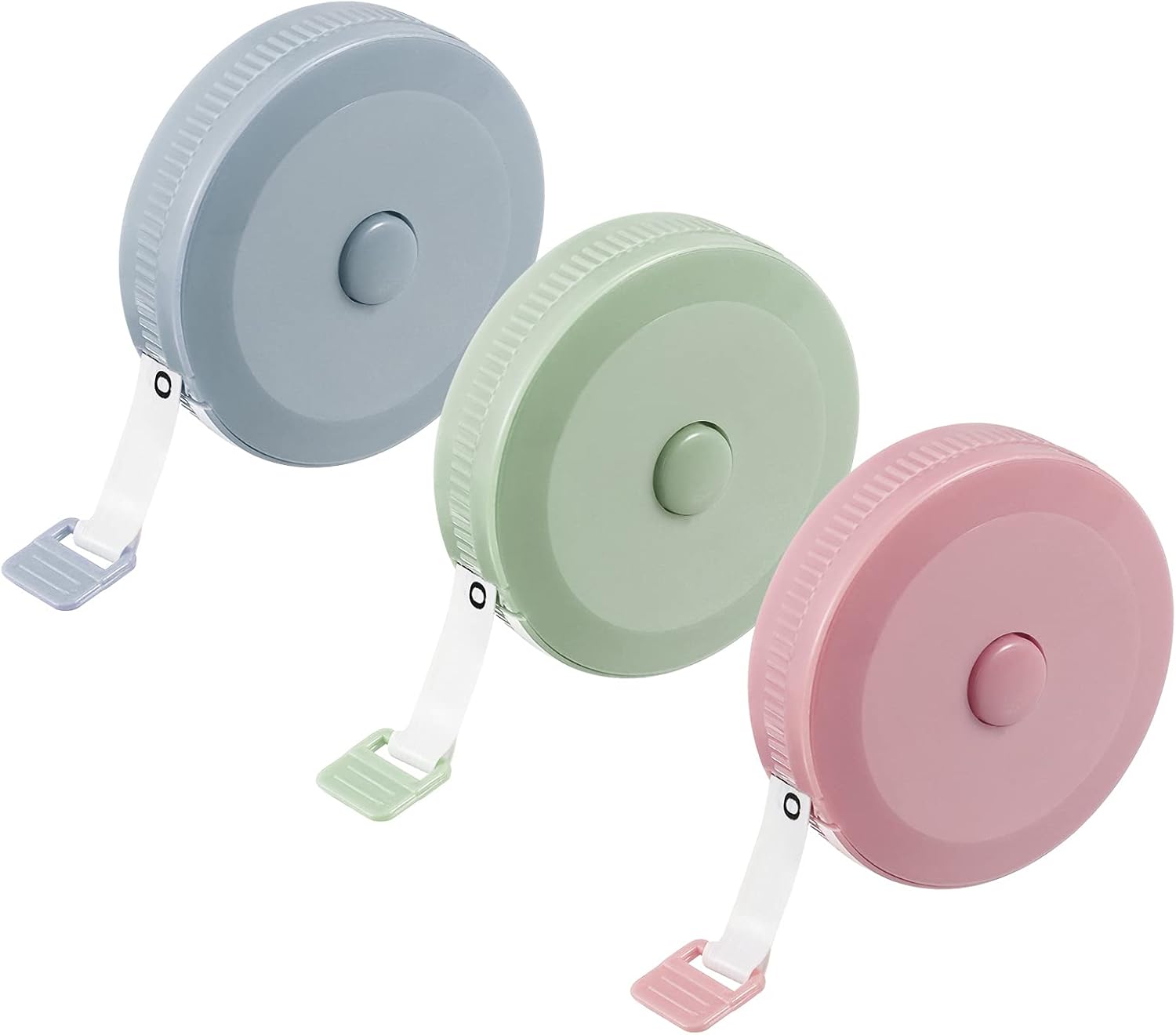 Meetlinten 3 pieces 200 cm/79 inch Sewing measuring tapes Retractable measuring tapes for measuring length, bust and waist - Image 1