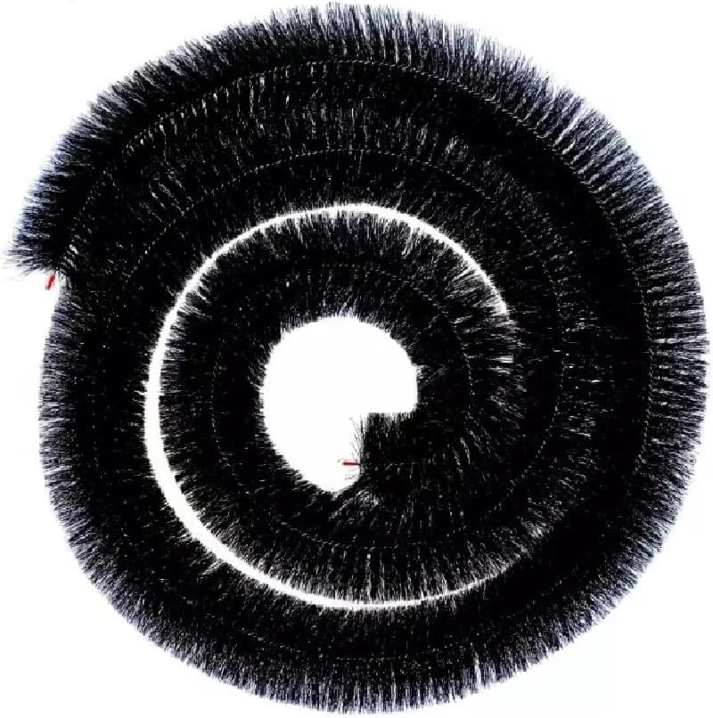 Gutter Brush - Leaf Catcher - Lead Filter - Gutter Drain Cleaner - Leaf Cleaner - Gutter Unblocker - 4m x 100mm Black - Image 1