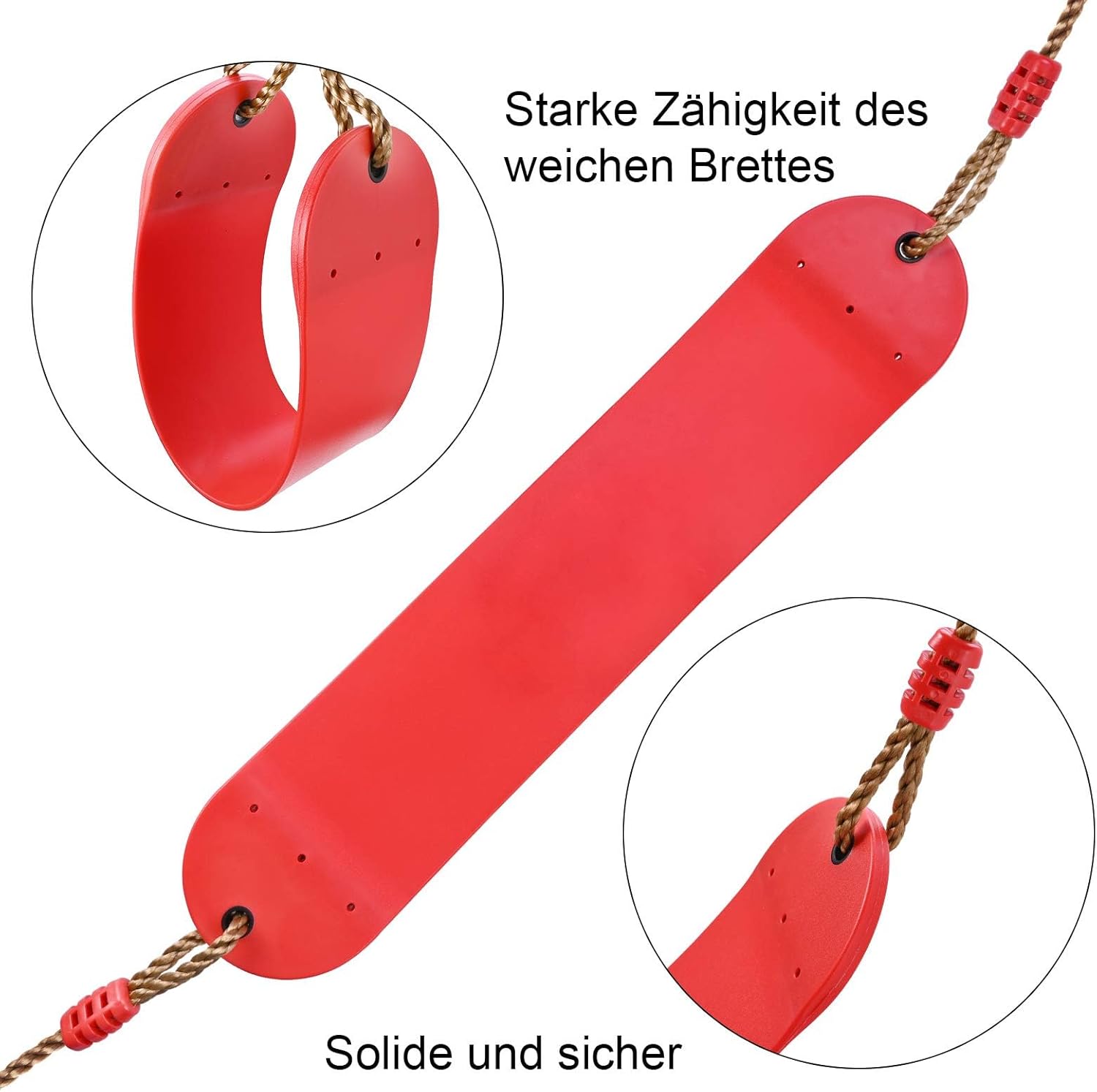 Soft swing - Kids - Soft outdoor swing - Obstacle course - Sling swing - EVA - Soft plank swing - Kids' entertainment and fitness - Image 2