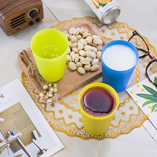 Set of 24 reusable plastic cups, 250 ml, durable plastic drink cups for kids, for use in the kitchen, outdoors, parties, picnics, barbecues, travel (6 bright colours) - Image 6