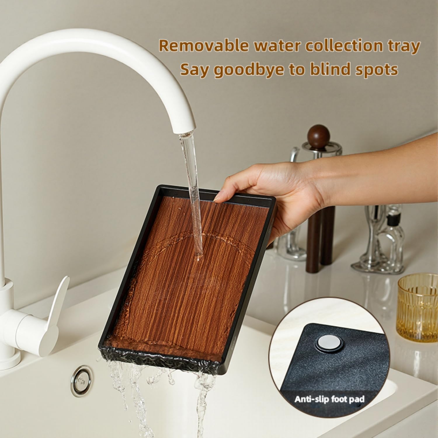 Stainless steel holder - sturdy and dries quickly - removable drip tray - suitable for coffee cups/glasses/mugs - ideal for the kitchen/dining table/café. - Image 6