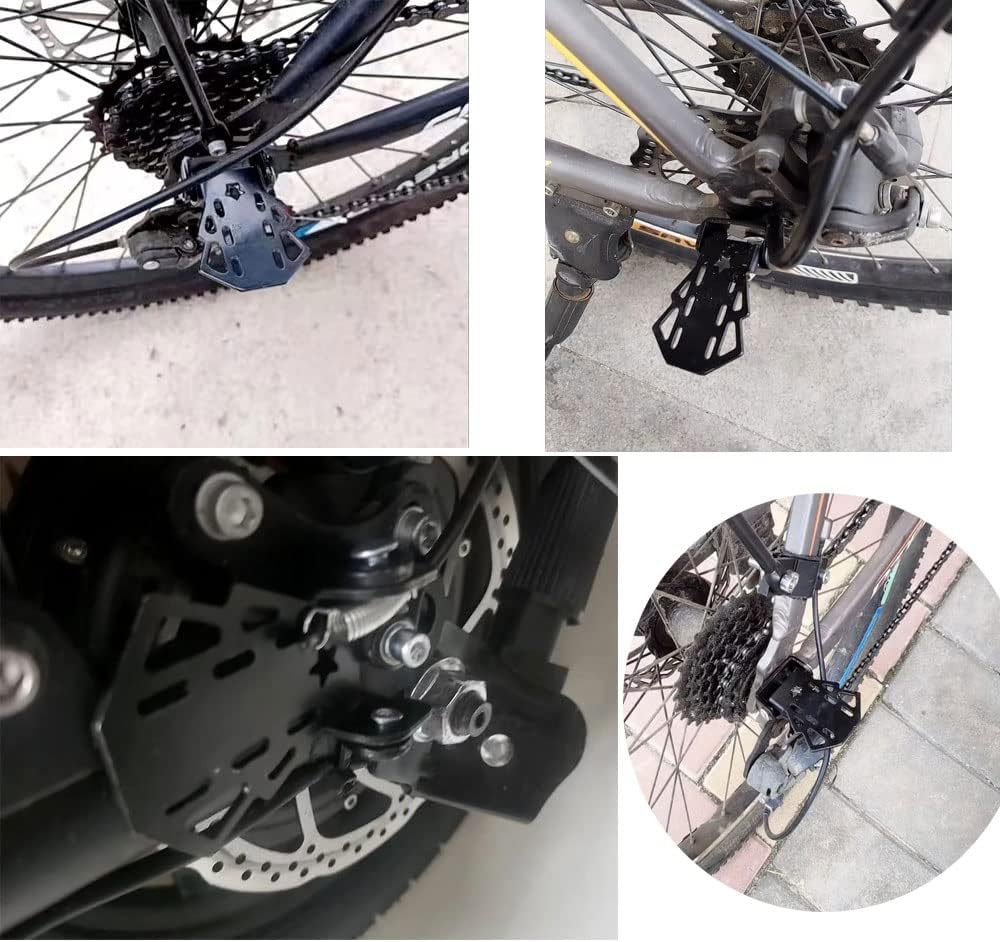 4-pack Mini Bike Rear Pedals - Foldable - Suitable for Mountain Bikes - Kids' Bikes - Rear Pedals - Metal Plates - Bike Pedal Accessories - Image 8