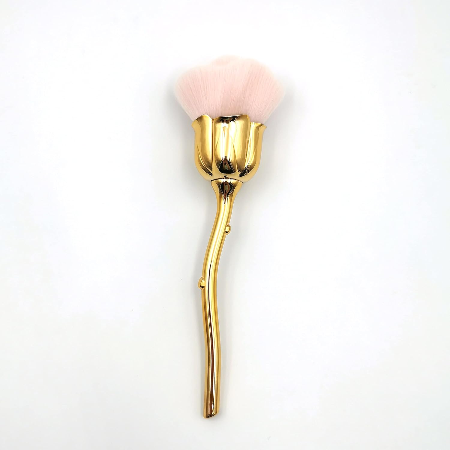 Cleaning Brush - Pink Rose Soft Brush - Suitable for acrylic nail art, manicures, cleaning fabric and can also be used for cutting nails and cleaning makeup brushes, etc. (Pink) - Image 4