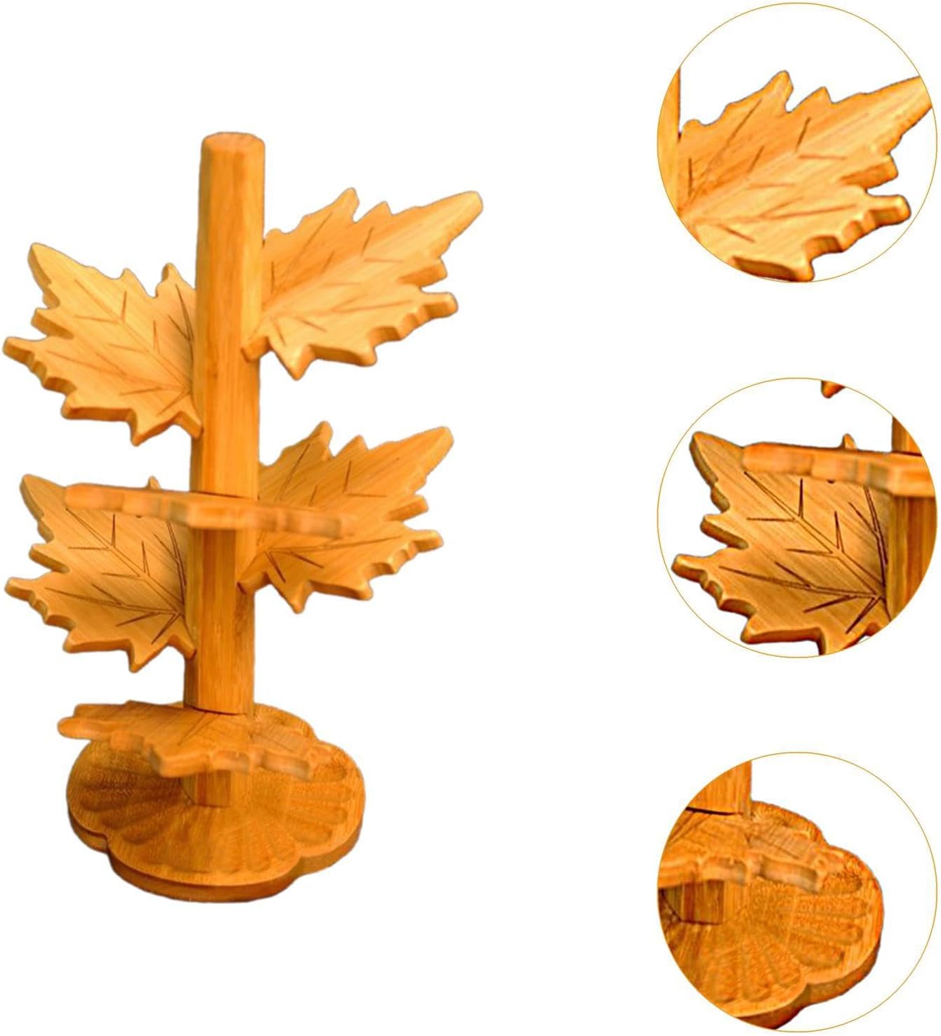6 coasters in the shape of a maple leaf - heat-resistant and heat-insulating - suitable for dining tables, placemats, decoration, heat retention - also suitable for coasters, tableware and home refrigerators - tree-shaped design - Image 3