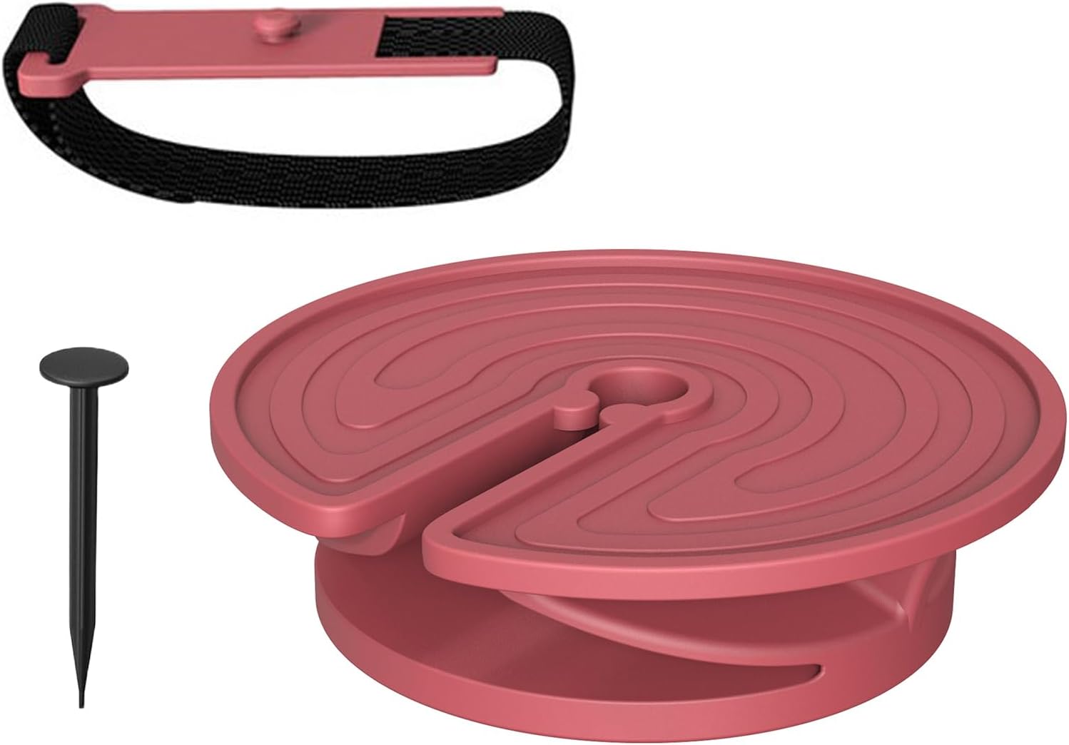 Outdoor wine glass holder - with adjustable strap - silicone material - red glass holder with steel - suitable for camping - beach picnics - Image 7