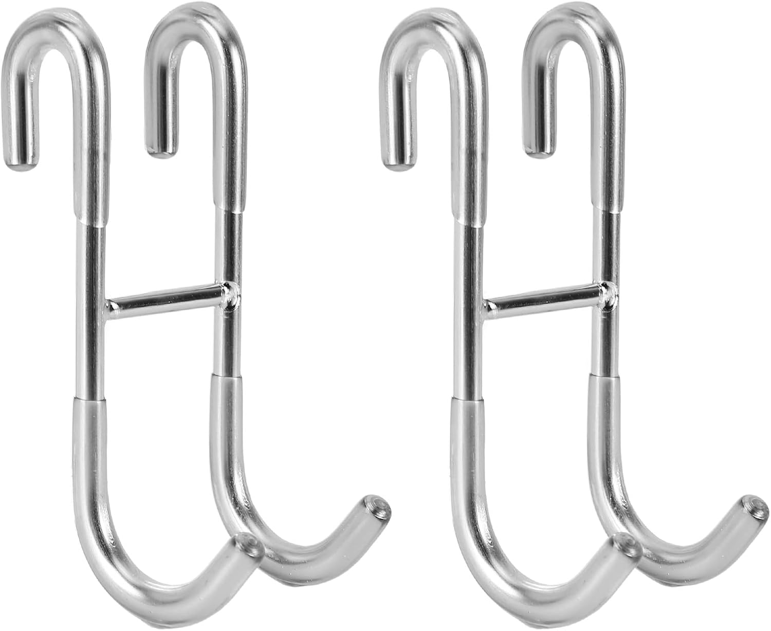Shower Curtain Hooks (2-pack) - Towel Hooks for Frameless Glass Shower Doors - Shower Squeegee Hooks - Image 1