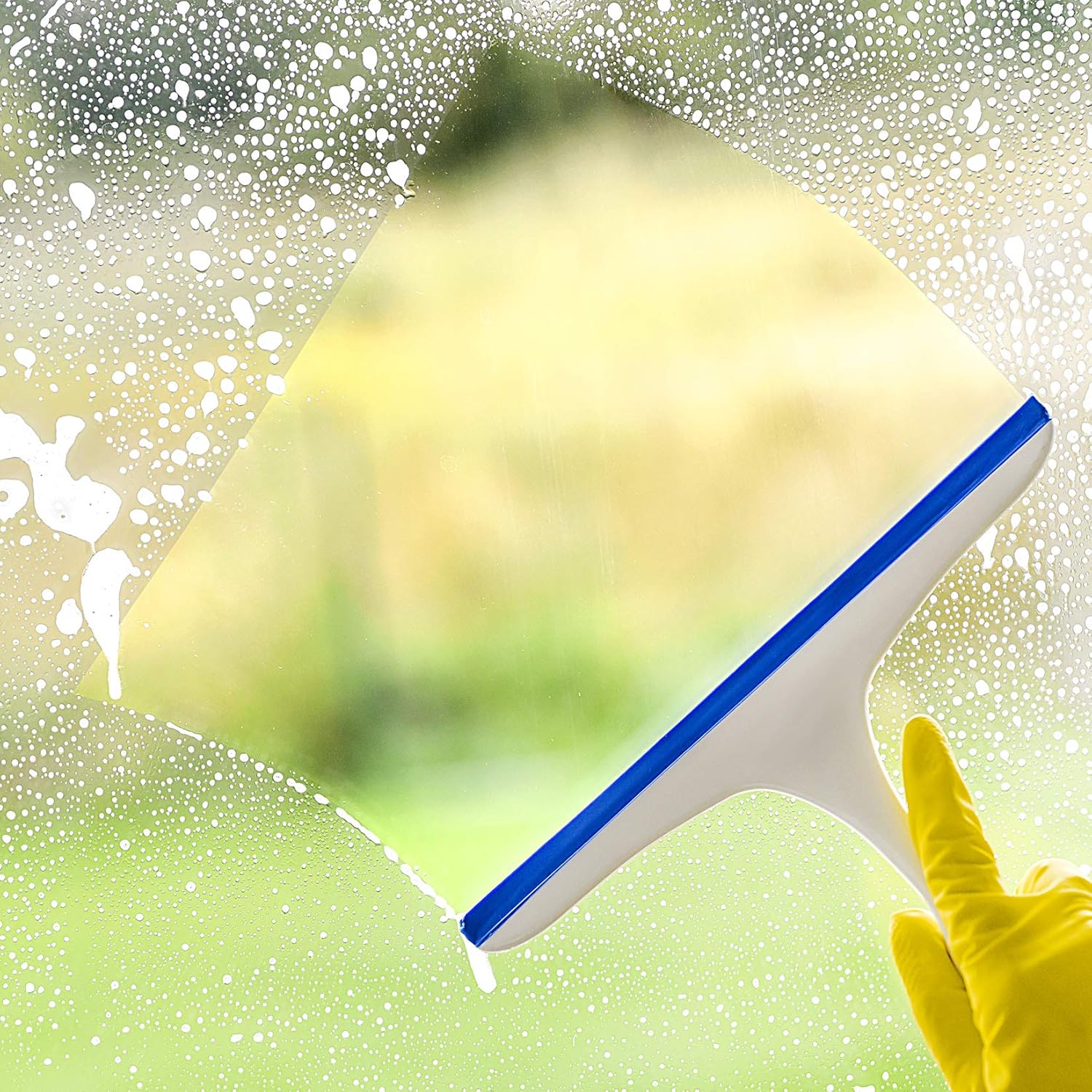 2-Pack Shower Screen Glass Wipers - Suitable for cleaning shower screen glass doors, car windows-windshields-rearview mirrors and tiles - Wiper tool with hooks - Window cleaning Shower Screen Glass Wipers - Image 6