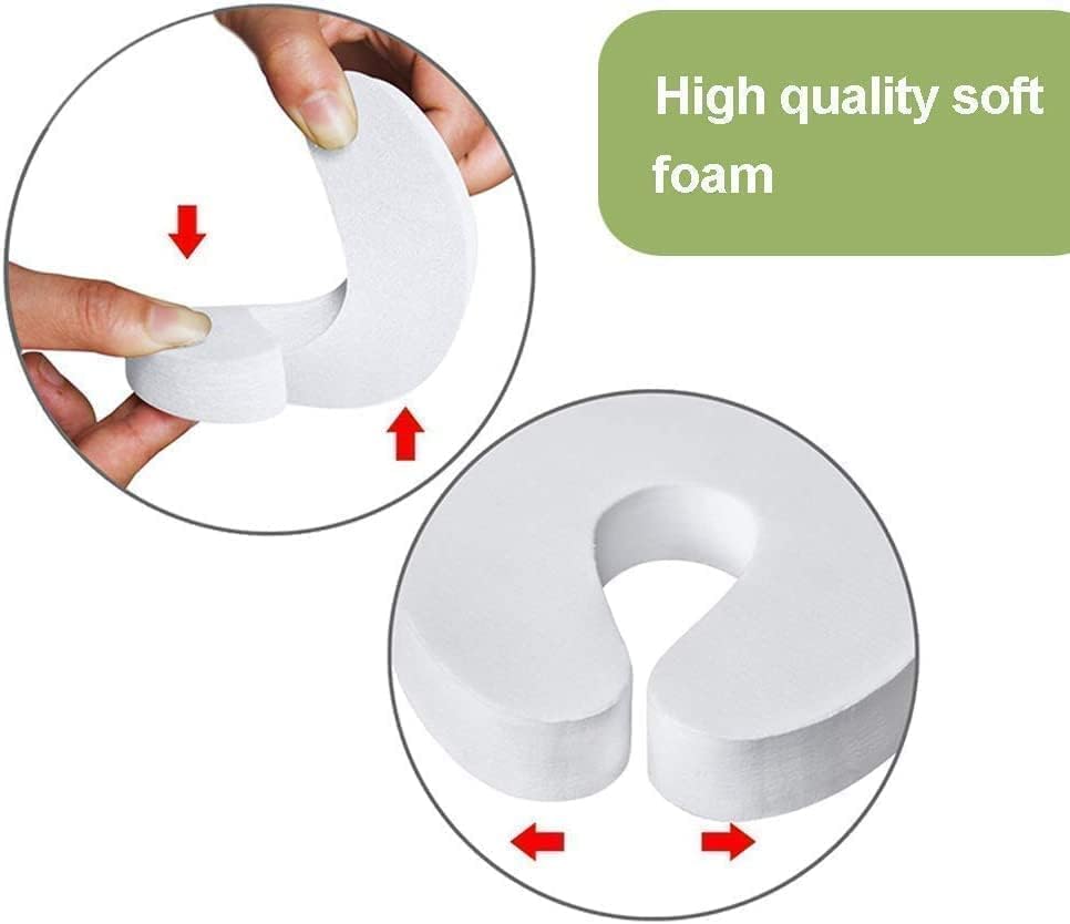 [6-pack -1.5 cm] Door wedge lock, child door safety lock, baby safe door stopper, protect children's fingers with soft foam protection, prevent finger pinching injuries, child or pet cannot be locked in the room - Image 2
