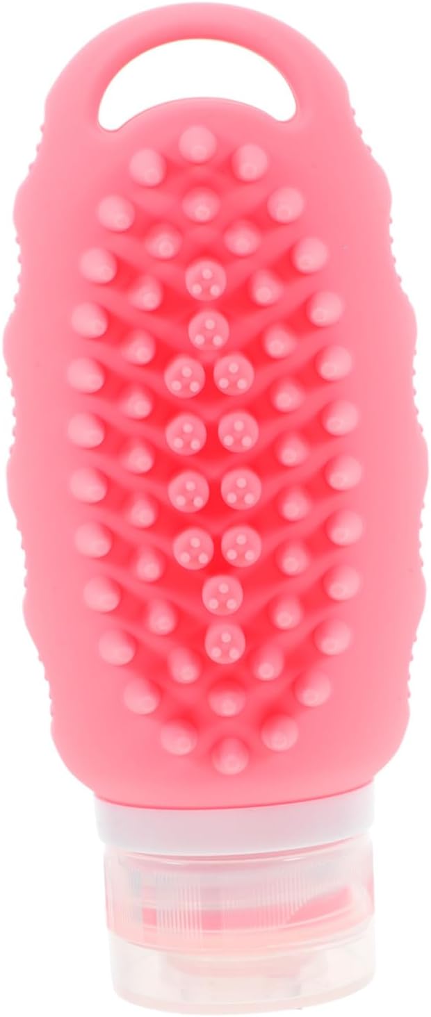 Portable silicone travel bottles - 3-pack reusable toiletries of 90 ml - Suitable for shampoo, conditioner and hair oil - Lightweight travel accessory - Suitable for both men and women - Image 3