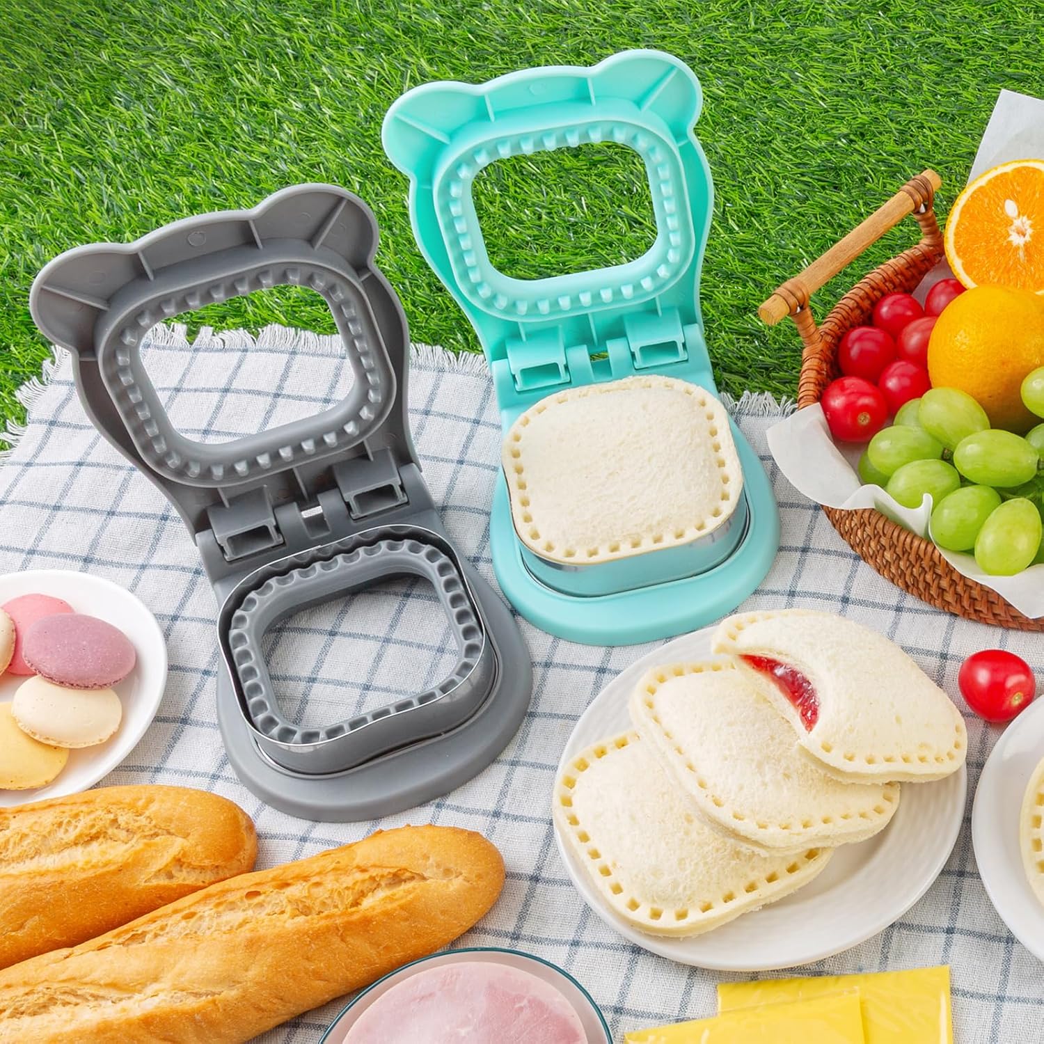 Sandwich Cutter/Sealer - Making Bread - DIY Bread - Square - Stainless Steel - Bread Cutter - Suitable for Kids - Boys & Girls - Lunch & Breakfast - Image 5