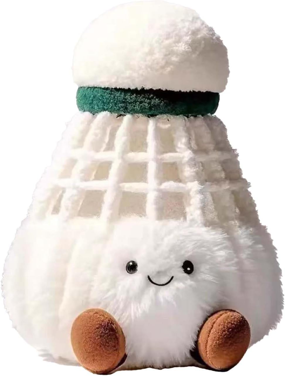 Shady cuddle - Badminton keychain Plush doll - Soft stuffed doll Sports character keychain Hanger Birthday gift (B) - Image 1