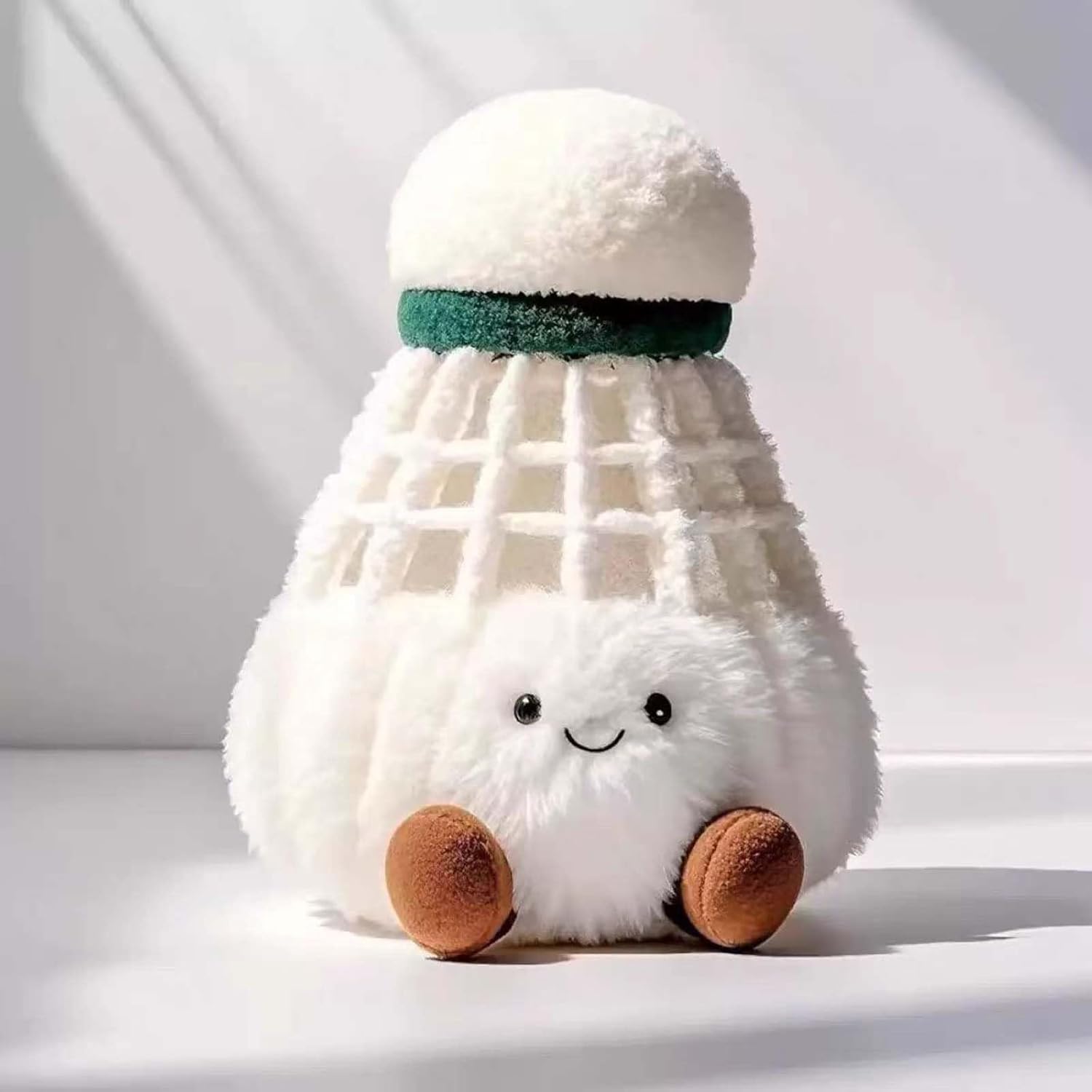 Shady cuddle - Badminton keychain Plush doll - Soft stuffed doll Sports character keychain Hanger Birthday gift (B) - Image 2