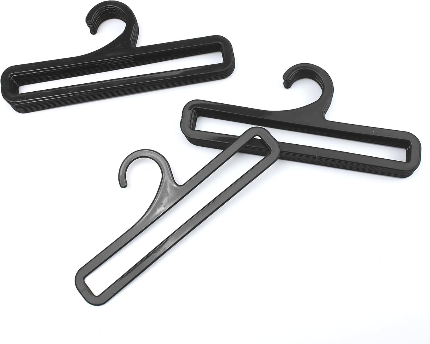 Towel rail - Tea towel hook - Display - 7.75 inches long - 50 pieces - Black - Multi-functional - Plastic clothes rail - Storage rack - Suitable for hanging leggings, scarves, socks, hats, shawls and belts - Image 7