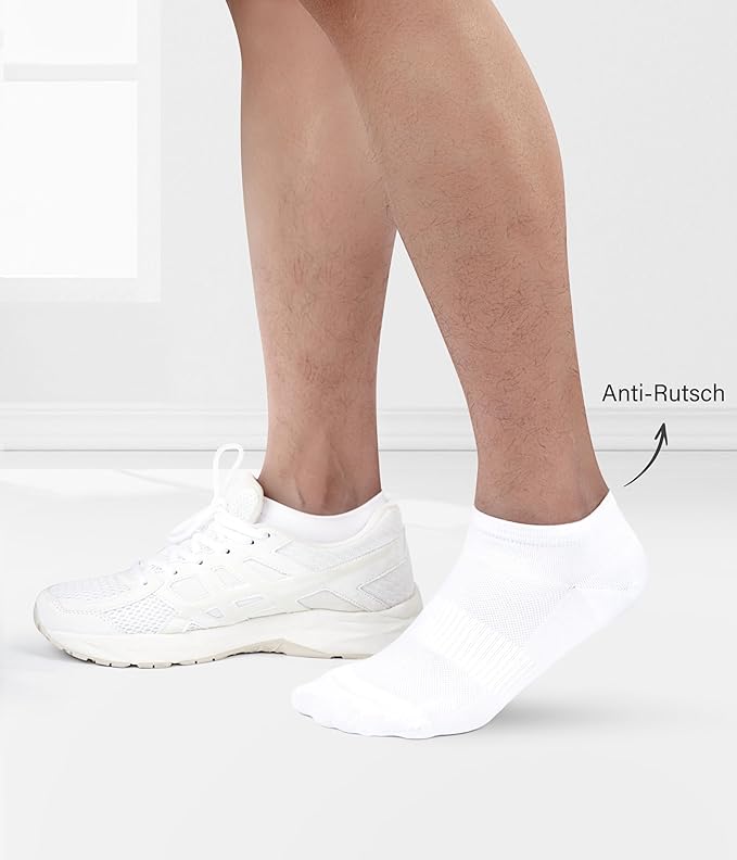 10 pairs of unisex sports socks - breathable cotton - short running socks - quarter socks - unisex (white) - Image 5