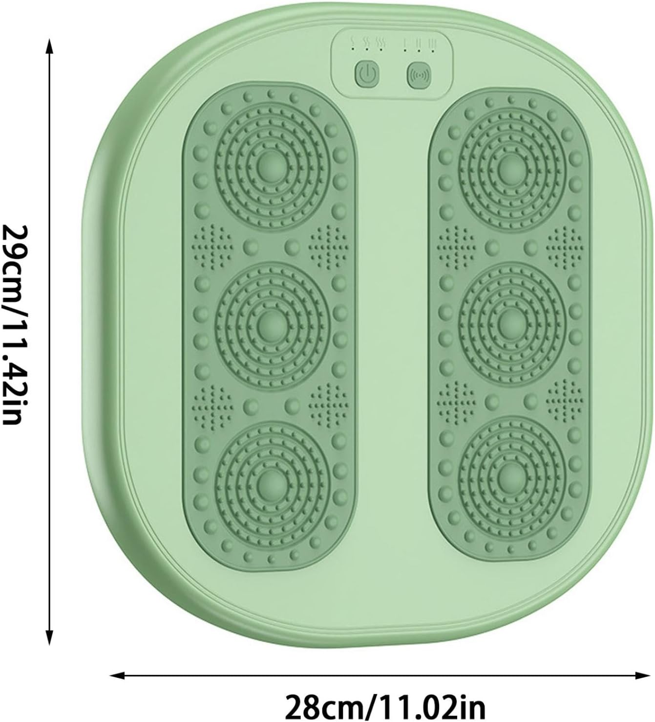 Foot warming cushion - Electric foot warming cushion - Foot warmer - 3 temperature settings - Built-in 6 manual massage heads - Suitable for home, office and dormitories - Warming cushions (green) - Image 7