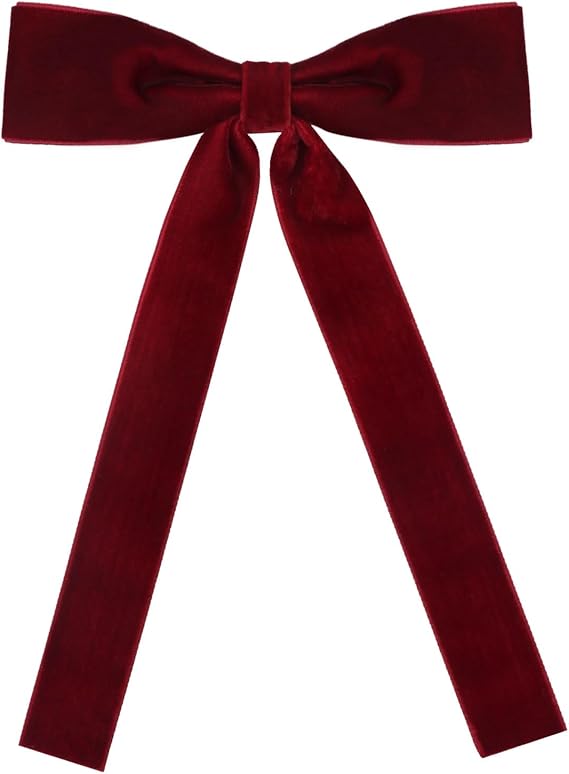 Western String Ties for Men Velvet Western Colonel Bolo Bow Tie Solid Color Clip On Bowtie for Wedding Cosplay - Image 1