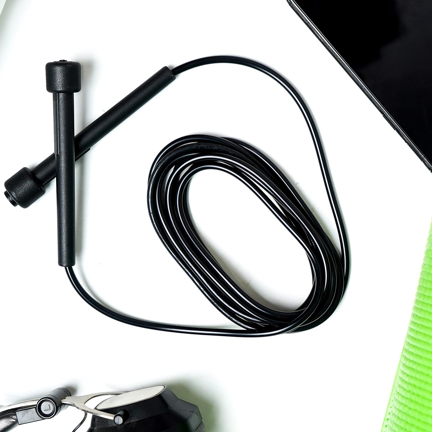 Adult skipping rope - Suitable for men, women and kids - Home workout and fitness - With non-slip handles - Adjustable skipping rope - For fitness, fat burning, boxing, - Image 3