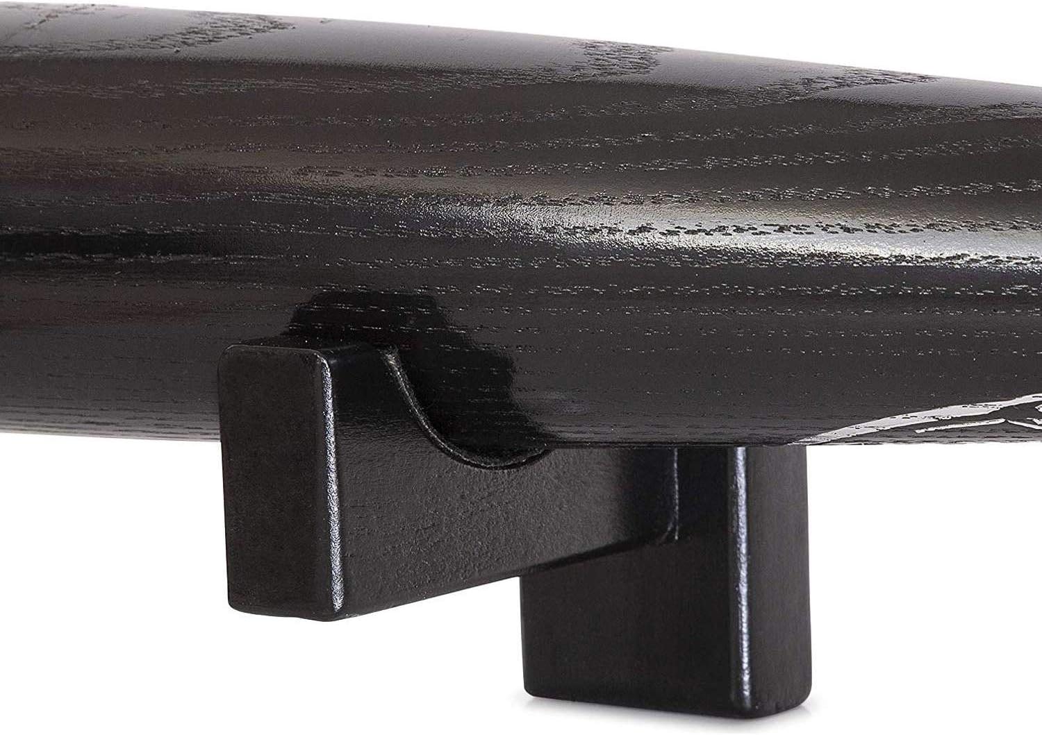 Display standard - Black - Baseball bat display standard - Baseball bat holder - Wall mounting - Horizontal baseball bat standard - Baseball bat holder - 2 pieces - Black - Image 5