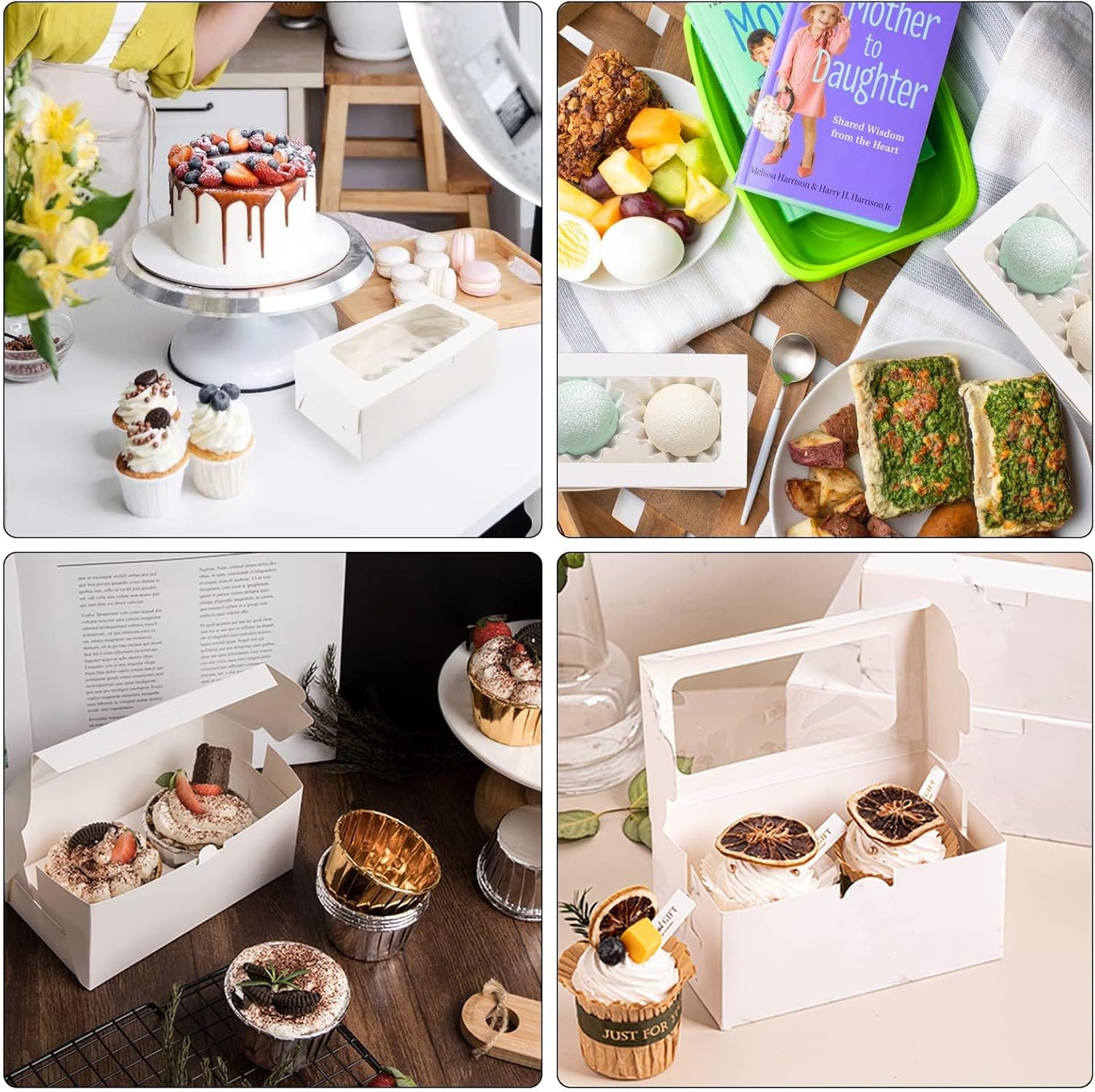 Cupcakedozen - With paper - 30 pieces - with 2 paper holders - Cupcake cases - Cake boxes - for birthday parties - Celebrations - Baking supplies - 16*9*7.5cm - Image 6