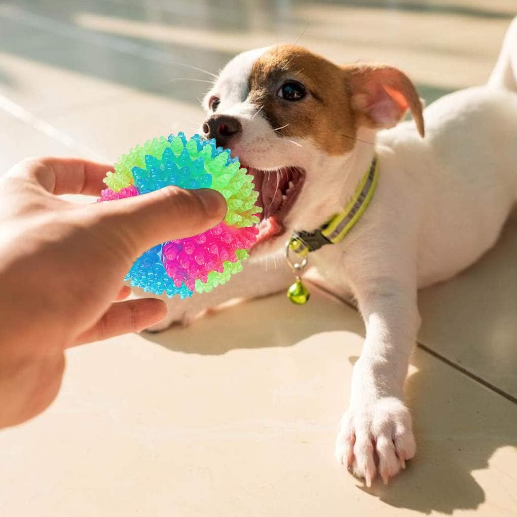 Pet toy ball - 5 cm - Light-up dog ball - Flashing bouncy ball - Interactive light-up - LED pet toy - Suitable for puppies, small and medium dogs and cats - Image 2