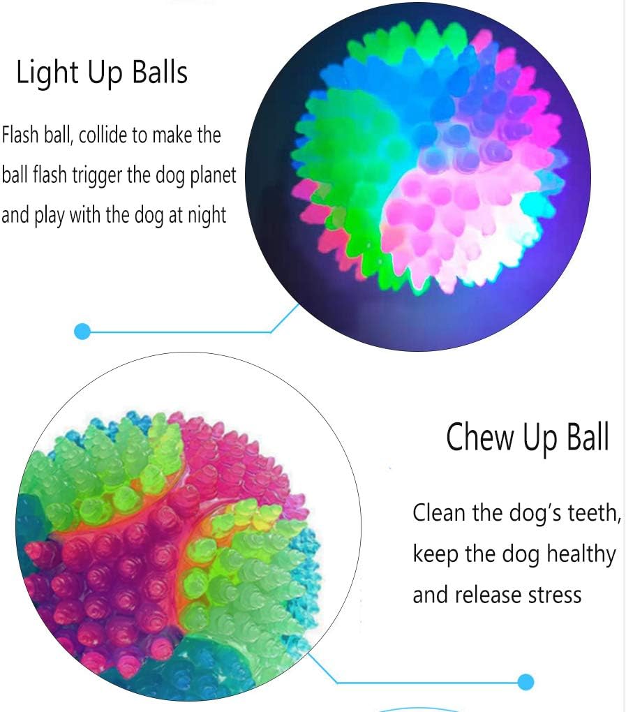 Pet toy ball - 5 cm - Light-up dog ball - Flashing bouncy ball - Interactive light-up - LED pet toy - Suitable for puppies, small and medium dogs and cats - Image 5