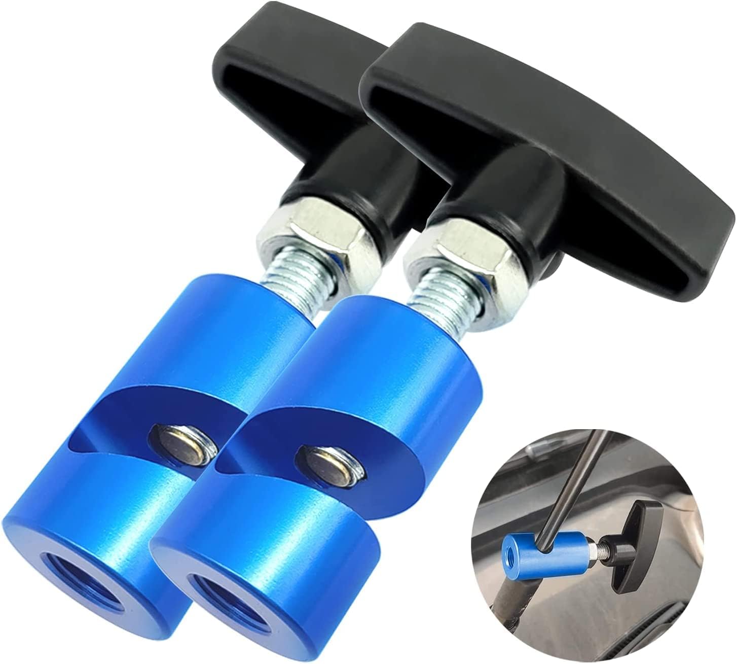 Hefsteunklem - 2 pieces - Bonnet support bar - Boot support - Non-slip device - Lifting bar - Non-slip tool - Image 1