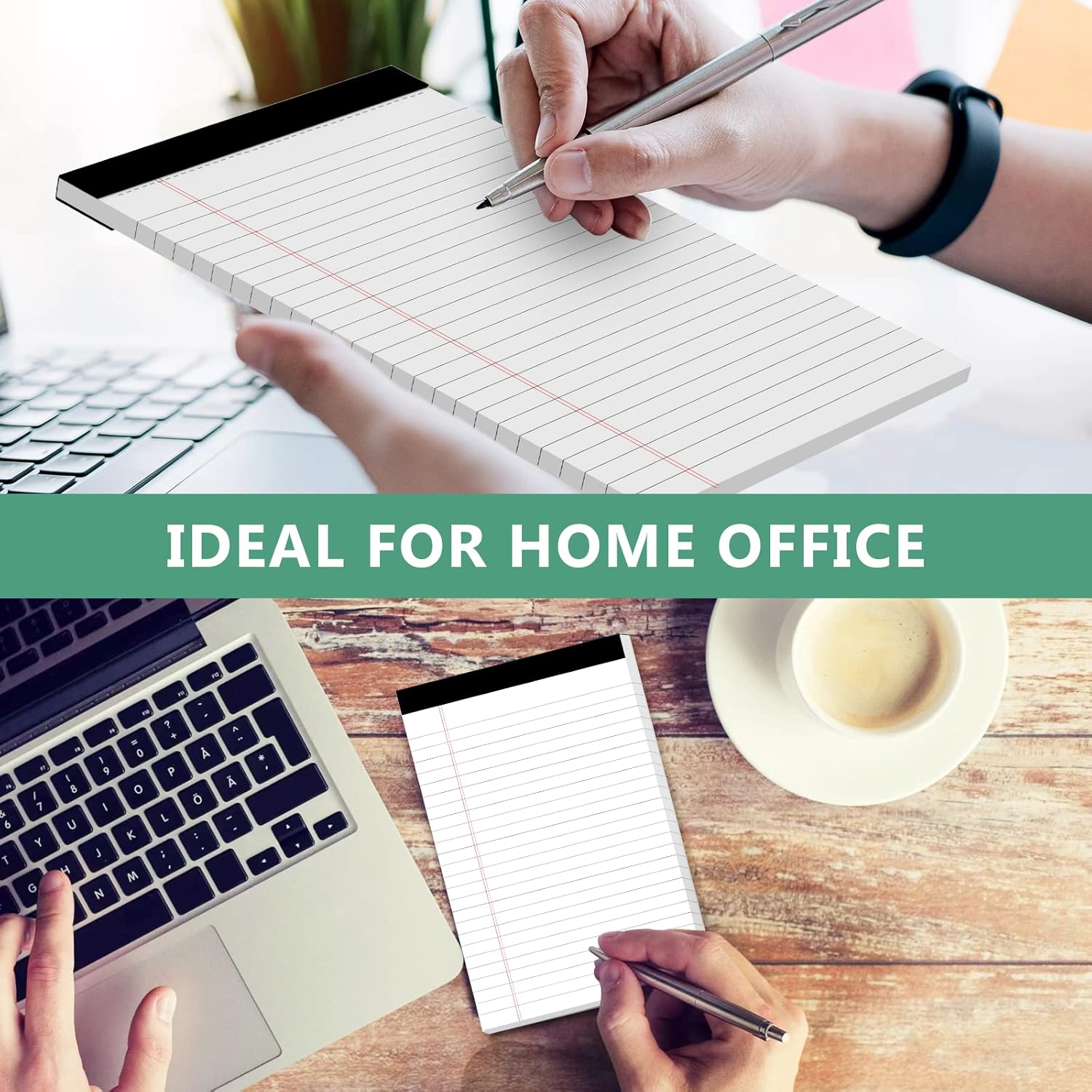 Notebooks - Notebooks - 5×8 inch - Notepads - 6-pack - for work, study, daily notes, checklists, lined writing pads, memos, office, home, school - 30 sheets/pack - Image 5