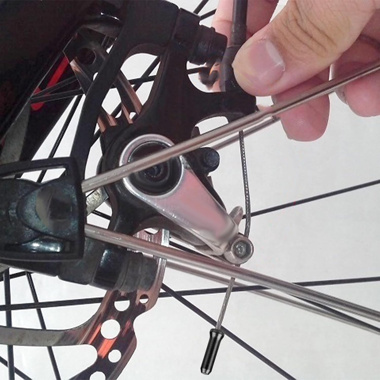 Bike Cable End Caps - 50 Pieces - Black - Bike Cable End Caps - Brake and Gear Cable Tips for Bikes - Image 5