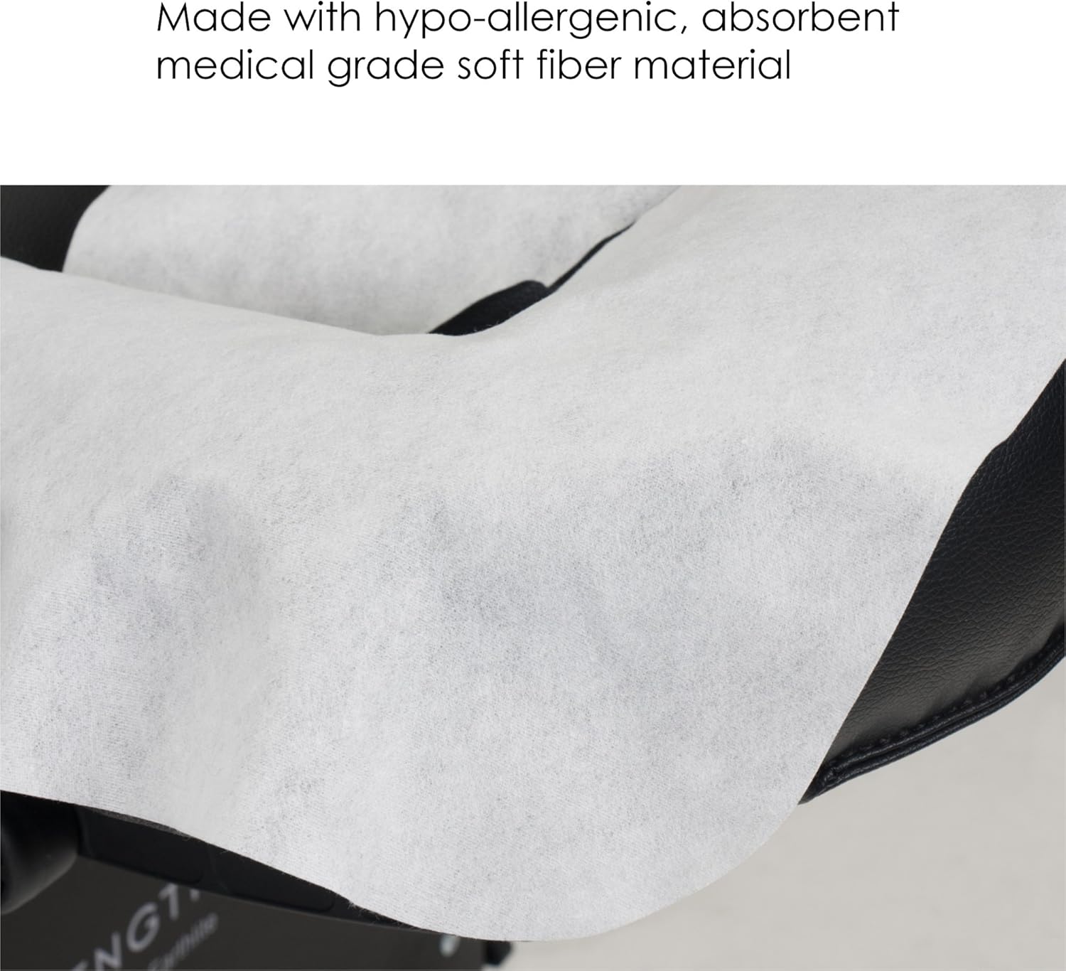 Disposable pillowcase - U-shaped pillow - 35*42cm - White - 100 pillowcases - Ultra soft - Anti-slip layer - Massage head support cover - Suitable for massage beds and chairs - Image 4