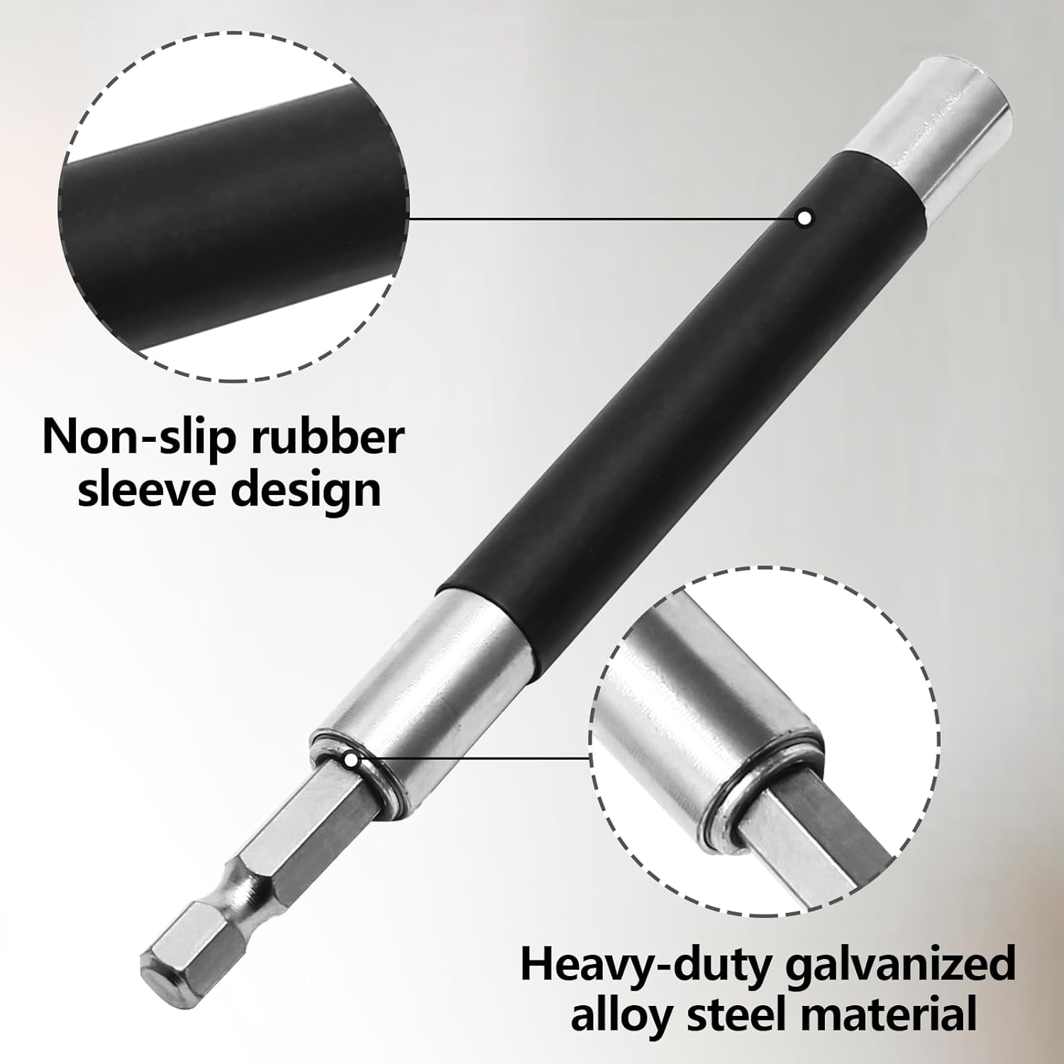 Biaungdo Magnetic Drill Bit Holder, 3 Pack Scalable Screw Drive Guide Self Retracting Sleeve, Mixed Length Extension Bar Adapter Prevent Screws Shaking (80 mm/120 mm/140 mm) - Image 3