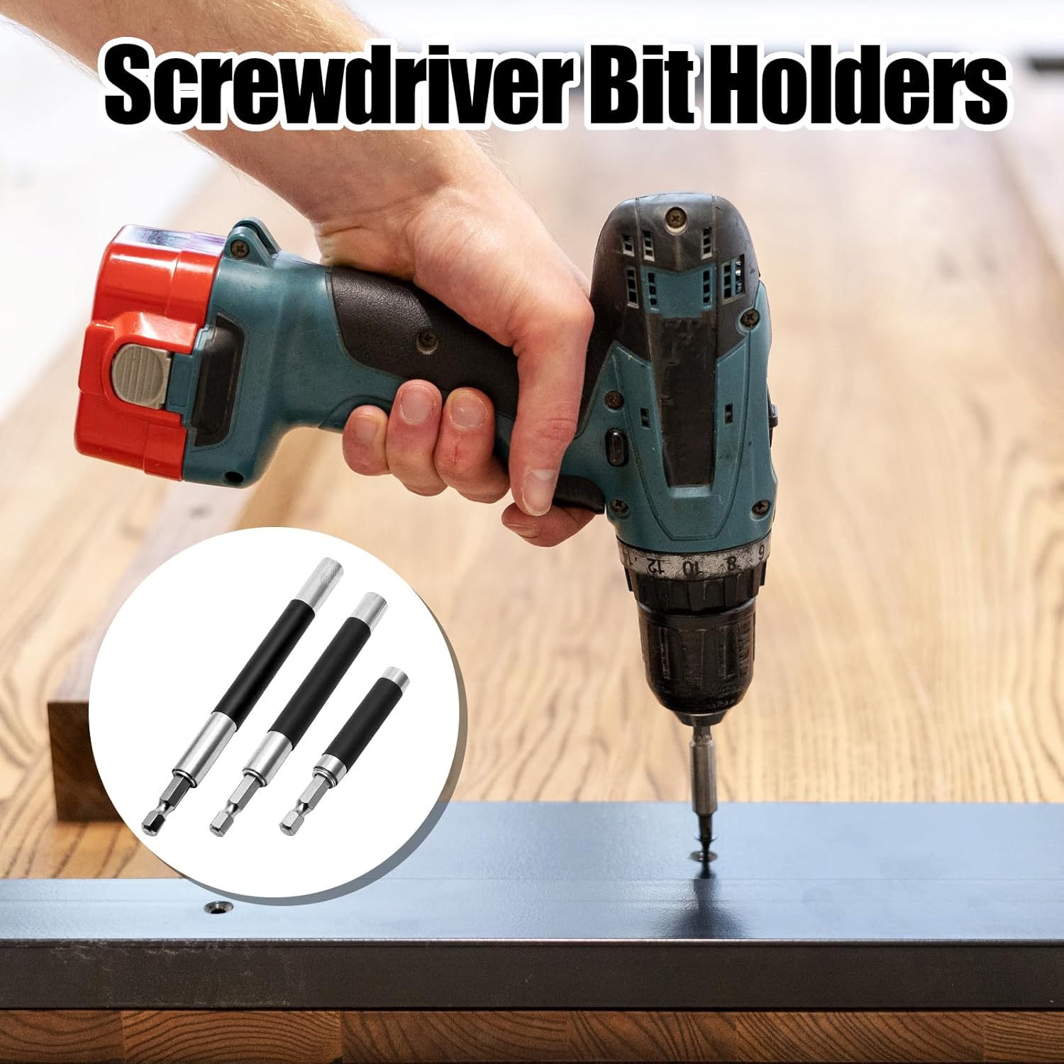 Biaungdo Magnetic Drill Bit Holder, 3 Pack Scalable Screw Drive Guide Self Retracting Sleeve, Mixed Length Extension Bar Adapter Prevent Screws Shaking (80 mm/120 mm/140 mm) - Image 5