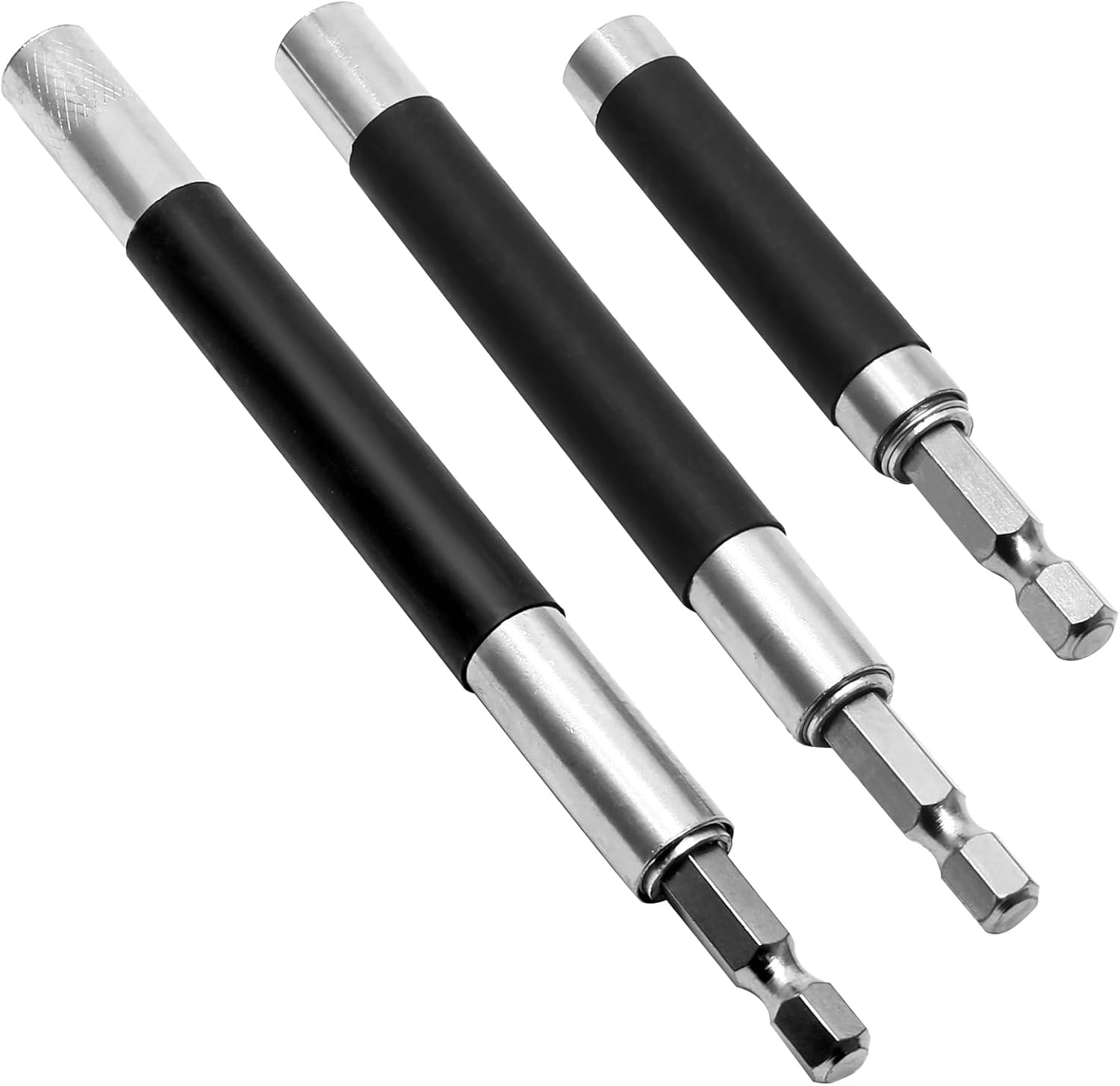 Biaungdo Magnetic Drill Bit Holder, 3 Pack Scalable Screw Drive Guide Self Retracting Sleeve, Mixed Length Extension Bar Adapter Prevent Screws Shaking (80 mm/120 mm/140 mm) - Image 7