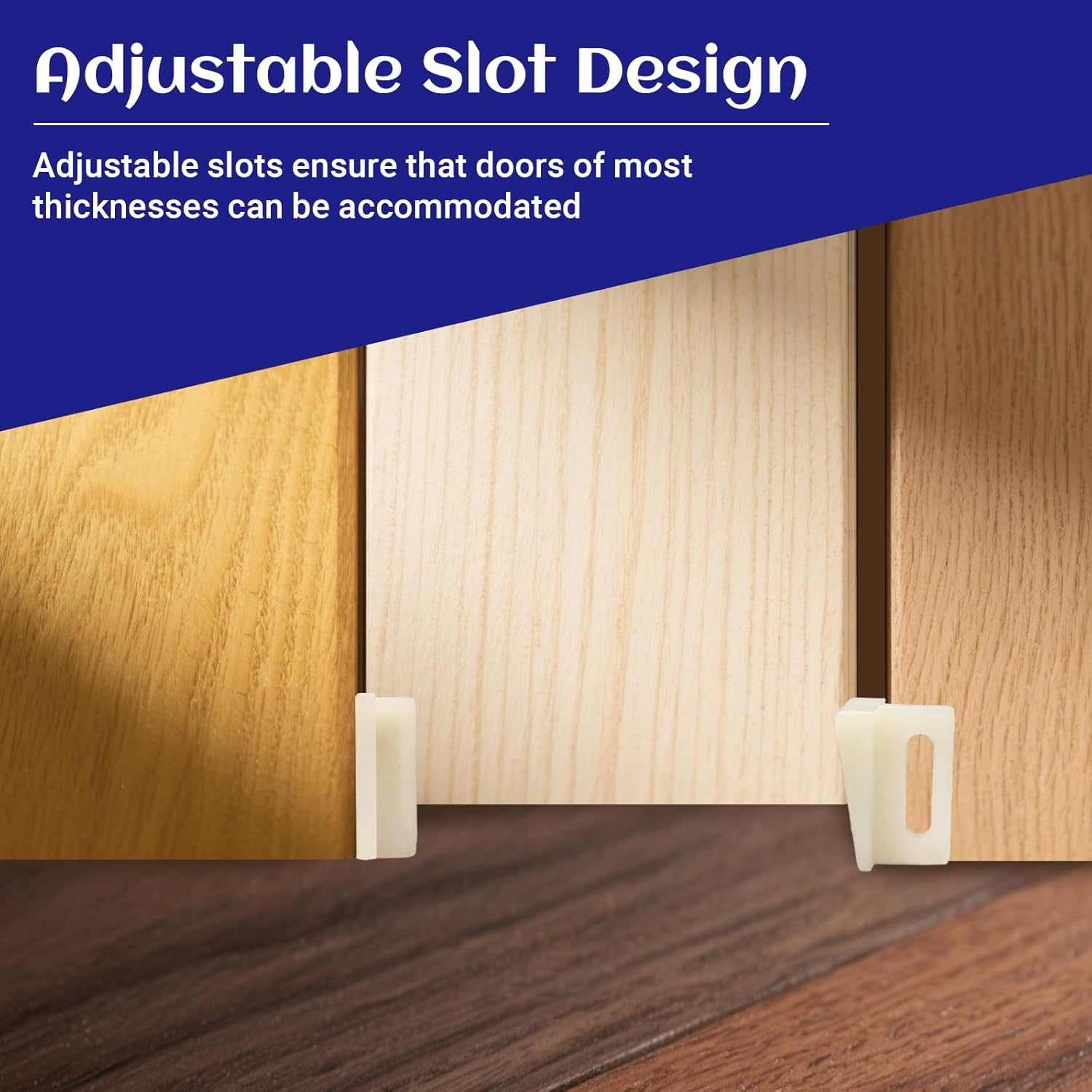 Biaungdo 10 Pack Pocket Door Bottom Guide, White Pocket Door Guide Kits Replacement - Image 3