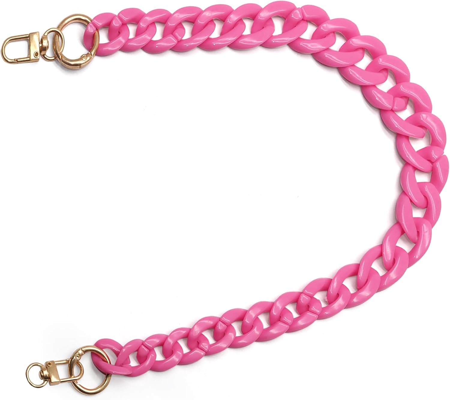 Biaungdo Acrylic Purse Chain Strap, Luxury Acrylic Handbag Strap Replacement, Short Purse Chain Handles Clutches Handles - Image 1
