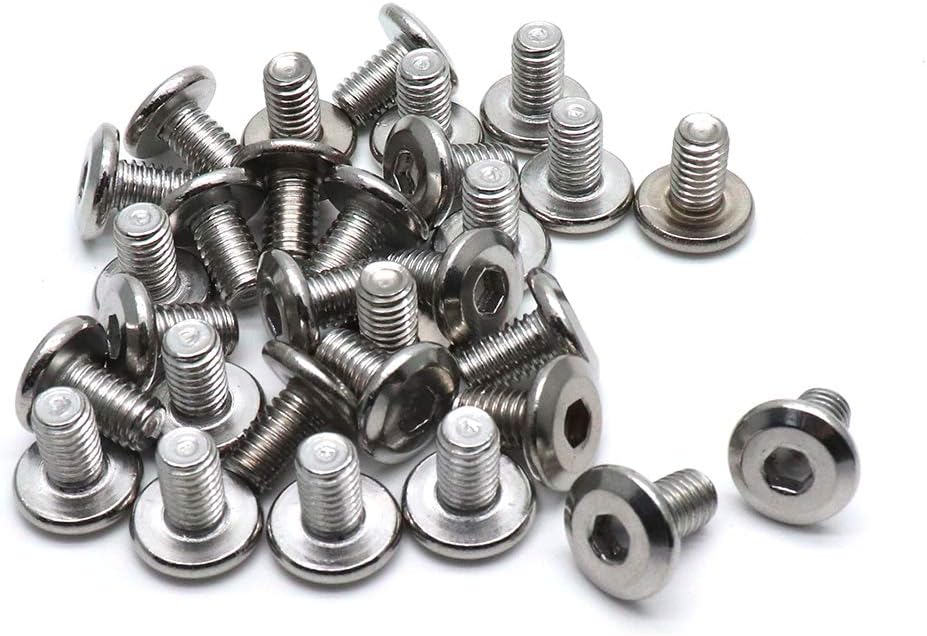 Biaungdo M6x10mm Stainless Steel Flat Head Hex Socket Cap Bolts Screws Countersunk Connector Fastener,Pack of 30 - Image 1