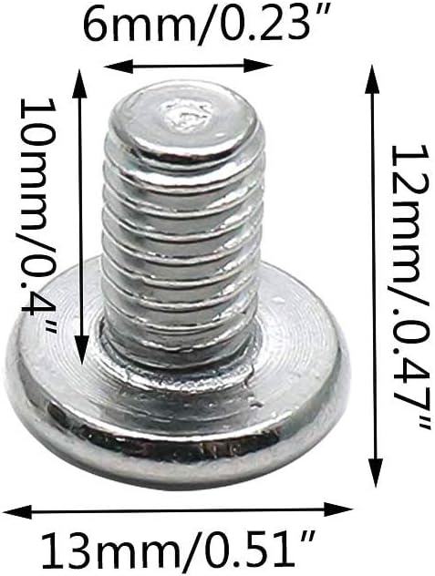 Biaungdo M6x10mm Stainless Steel Flat Head Hex Socket Cap Bolts Screws Countersunk Connector Fastener,Pack of 30 - Image 2