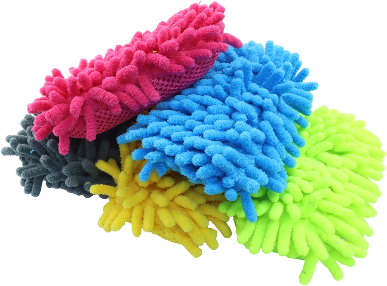 Biaungdo 5 Pack Washable Whiteboard Eraser, Microfiber Shag Dry Eraser for Classroom Teacher Supplies, Office, Home(Grey, Blue, Green, Yellow, Pink) - Image 6