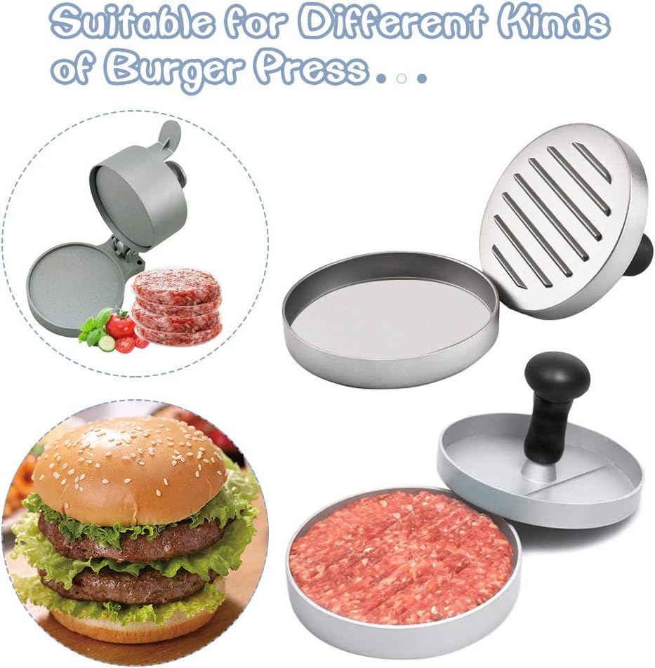 Hamburger Patty Paper Round 4.5 Inch, Set of 200, Non Stick Patty Paper Sheets for Burger Press, Patty Serperate and Cake Baking(5.5/6/7/8/9/10/12inch Available) - Image 4