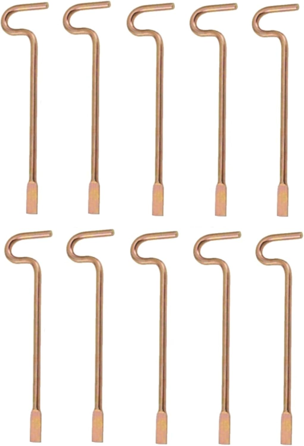 Bedroom/Bathroom Door Steel Emergency Key Pins Compatible with Kwikset Interior Levers and Knobs (10), Gold Color - Image 1