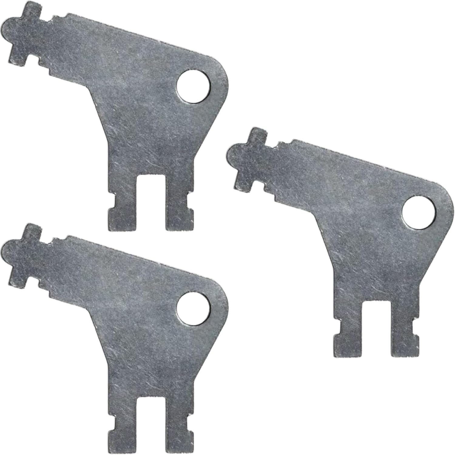 Paper Towel Dispenser Key for Georgia Pacific Commercial Machines - Also Fits GP Toilet Paper and Soap Dispensers, 3-pk - Image 1