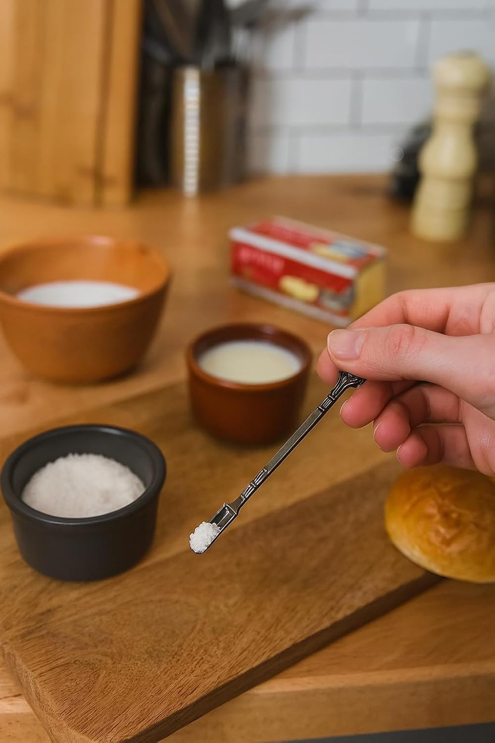 Mini Spoon Metal Spice Medicine Spoon Shovel Small Scoop Home Supplies Pendants Necklace (MULTICOLOR) - Image 3