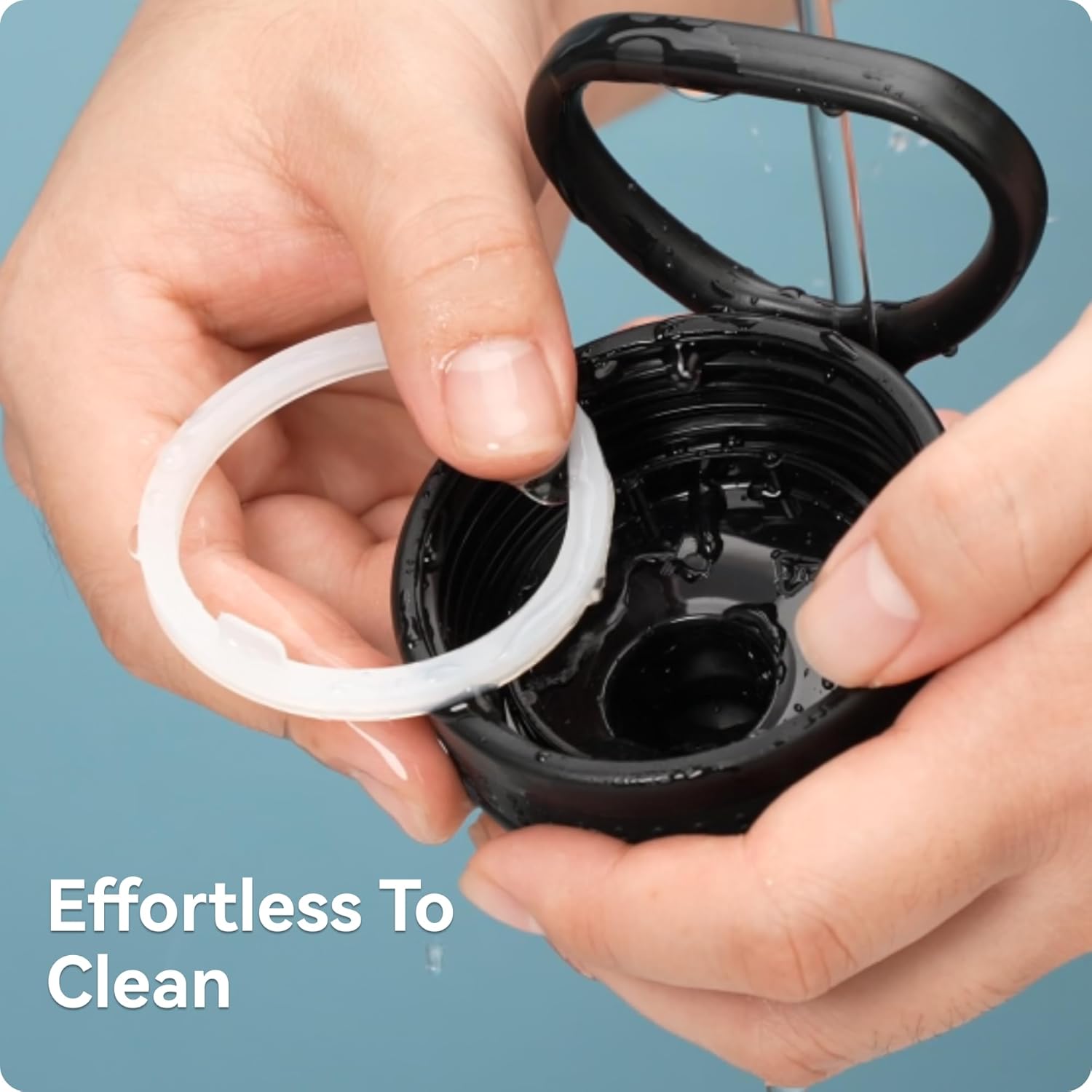 Gasket Replacement Three Finger Water Bottle Spout Lid ONLY, 4 Pack Silicone Sealing O Rings, Leak Proof & Precise Fit - Image 7