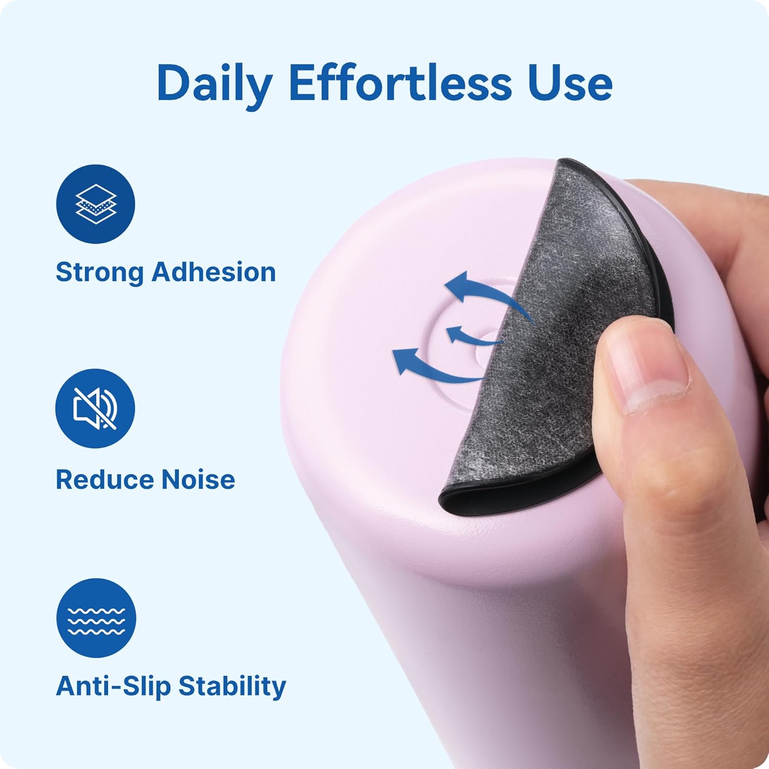 4 Pack Silicone Bottom Protector Mat for Lululemon Sport Water Bottle 18 24 OZ, Anti Slip Rubber Bottom with Adhesive, Noise Reducing - Image 7