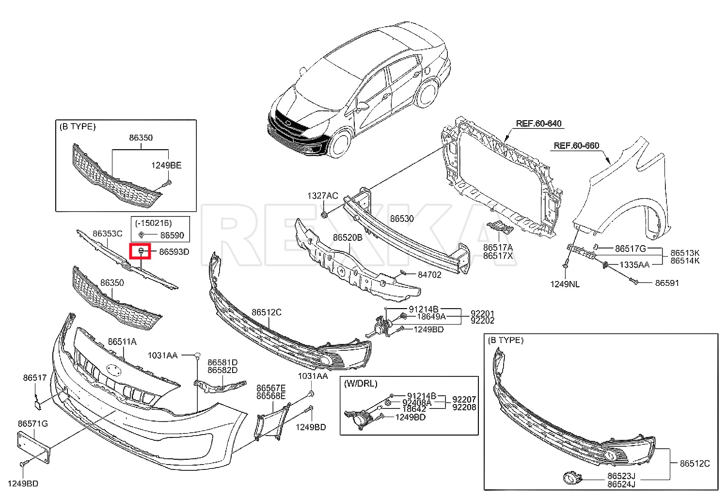 Rexka 20pcs Fender Liner Push-Type Retainer Clip Fastener Compatible with Hyundai Kia 86595-2T500 Accent,Azera,Elantra,Equus,Genesis, Ioniq, Kona,Santa Fe,Sonata,Tucson,Veloster,Optima,Sedona - Image 7