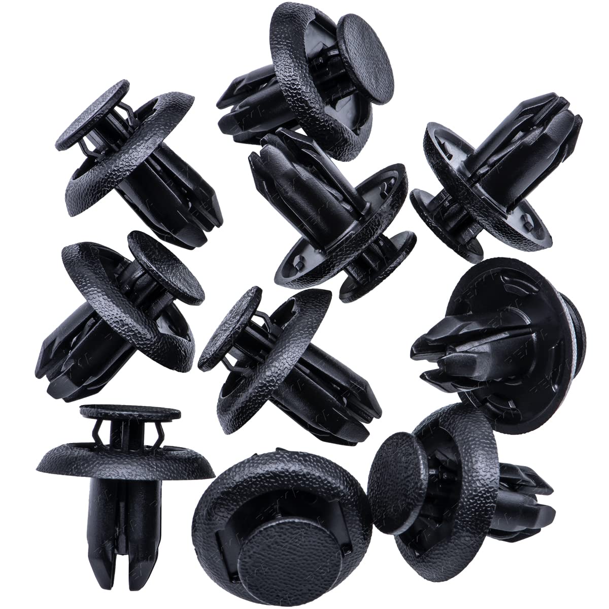 Rexka 10pcs Fender Liner Splash Shield Bumper Cover Clip Fastener Rivet for B45A-56-146A Mazda 3, 5, 6, CX-3, CX-5, CX-9 & MX-5 Miata Toyota Scion 90118-WB048 - Image 1