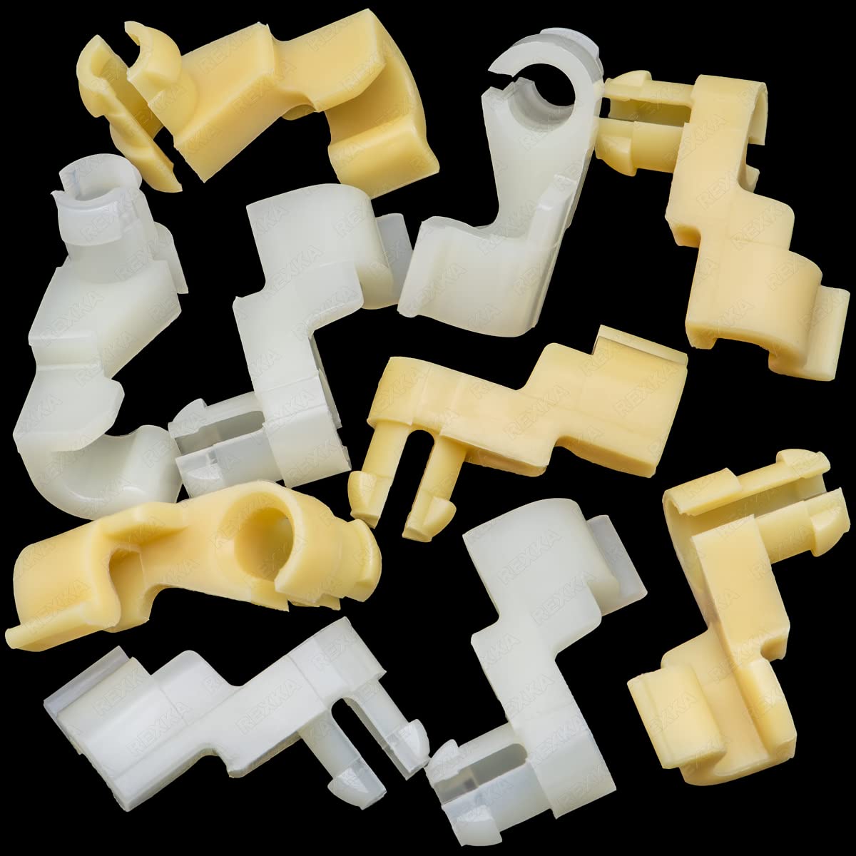 Rexka 5 Sets Tailgate Handle Door Lock Rod Clips Tailgate Handle Rod Clip Replacement for Toyota Tundra Camry Corolla Echo Highlander 69293-12030 69293-12040 - Image 1