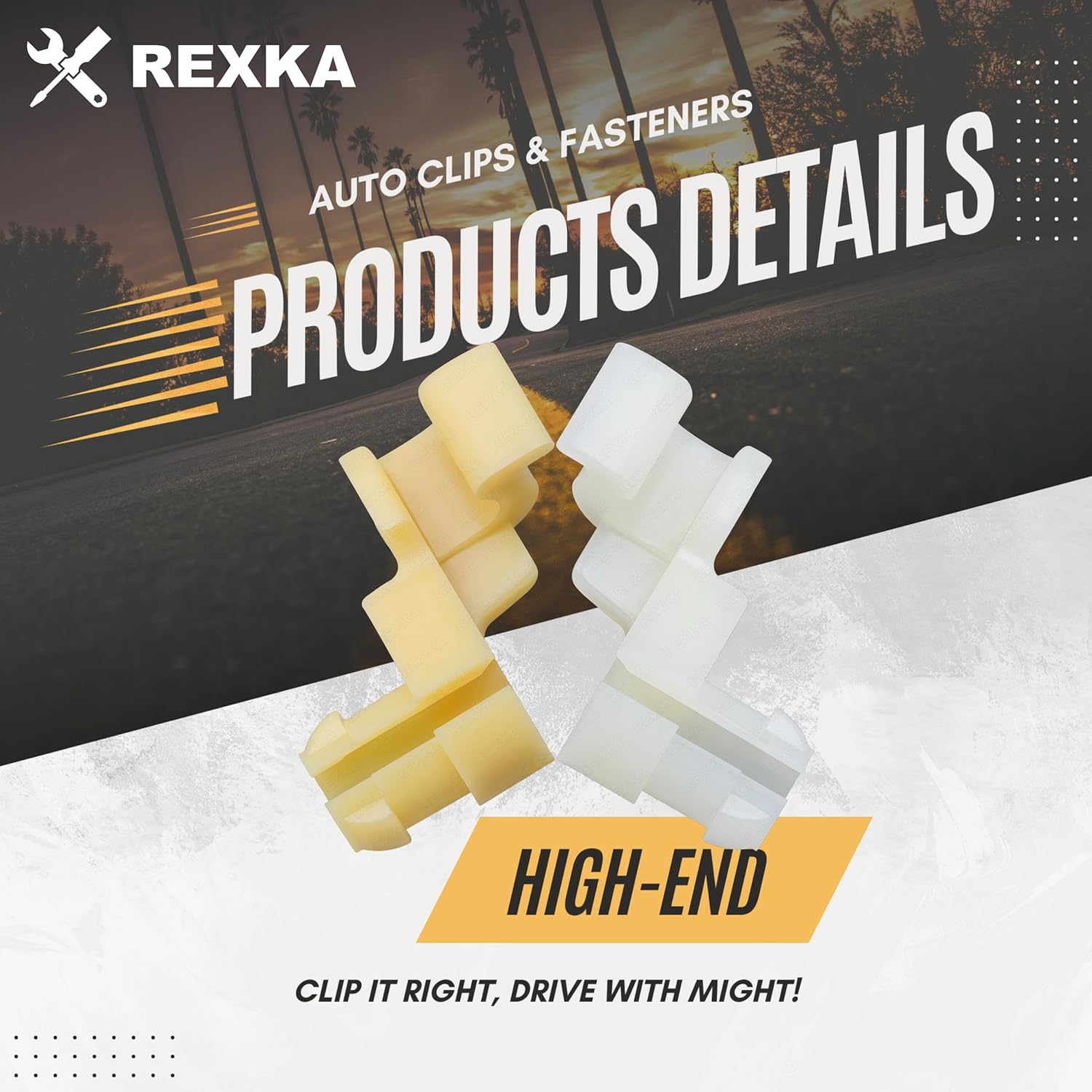 Rexka 5 Sets Tailgate Handle Door Lock Rod Clips Tailgate Handle Rod Clip Replacement for Toyota Tundra Camry Corolla Echo Highlander 69293-12030 69293-12040 - Image 3