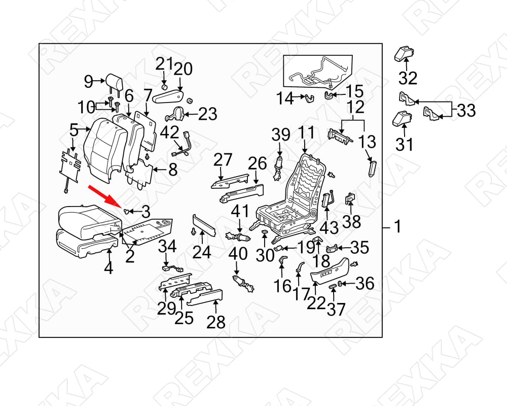 Rexka 10pcs Hood Insulation Retainer Clip Compatible with Toyota Lexus 90467-09050 90467-A0003 - Image 7