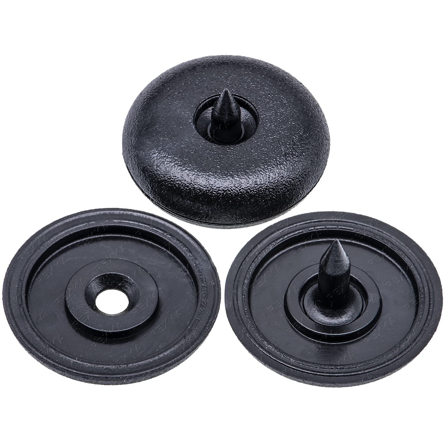 Rexka 2 Sets Front Top & Bottom Buttons Seat Belt Buckle Stop for BMW Mini 72111950829 72111917406 - Image 1
