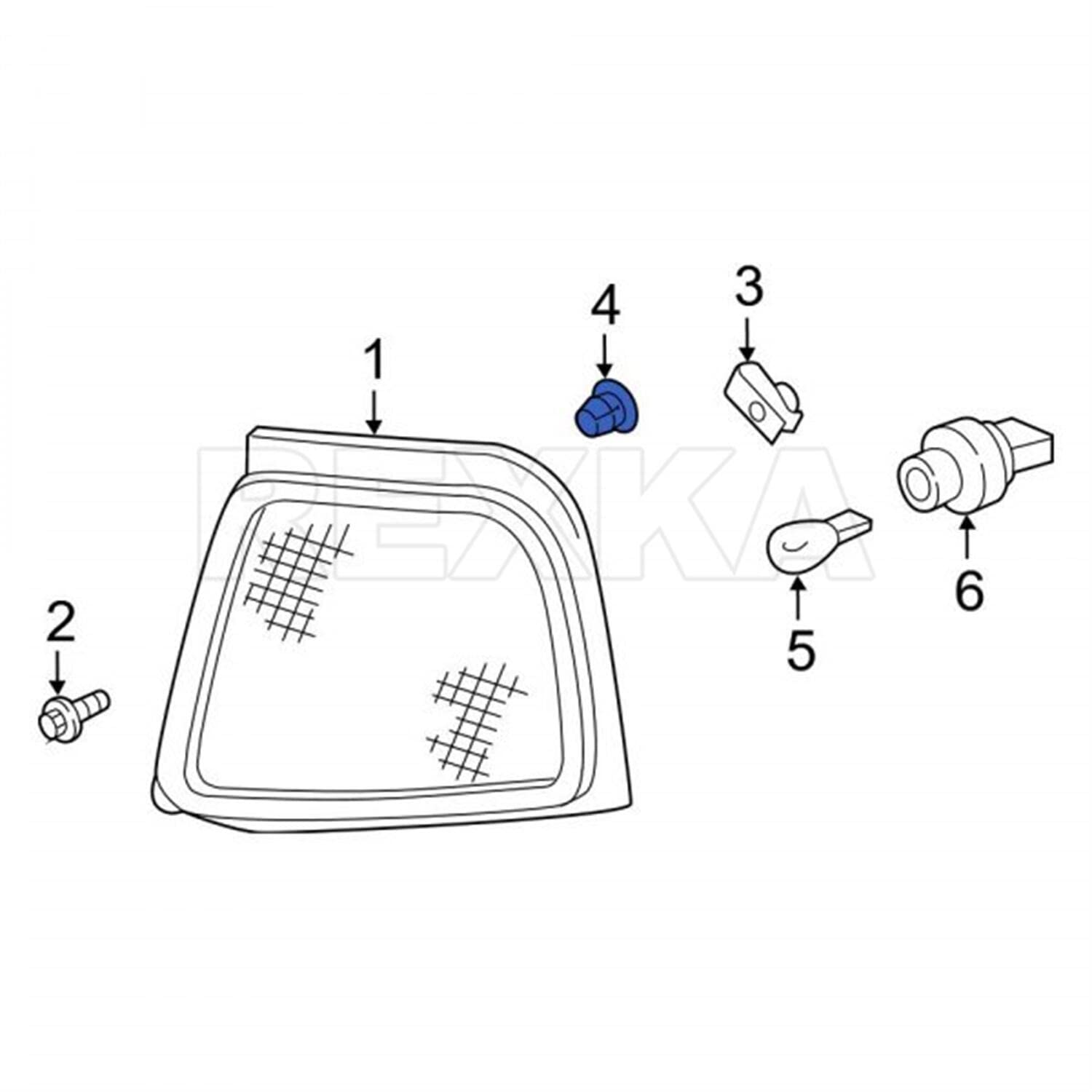 Rexka 10pcs Headlamp Assembly Grommet Retainer Clip Nut N811169S Compatible with Ford Toyota 90189-06111 4Runner, Land Cruiser, Pickup, Tacoma,Tercel, Expedition, Explorer,F150,Ranger, Mustang, Trucks - Image 5
